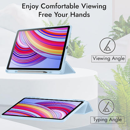 Futrola za Xiaomi Redmi Pad Pro / Pad / Pad Pro 5G, Techsuit, Flex Trifold, Tamnoplava