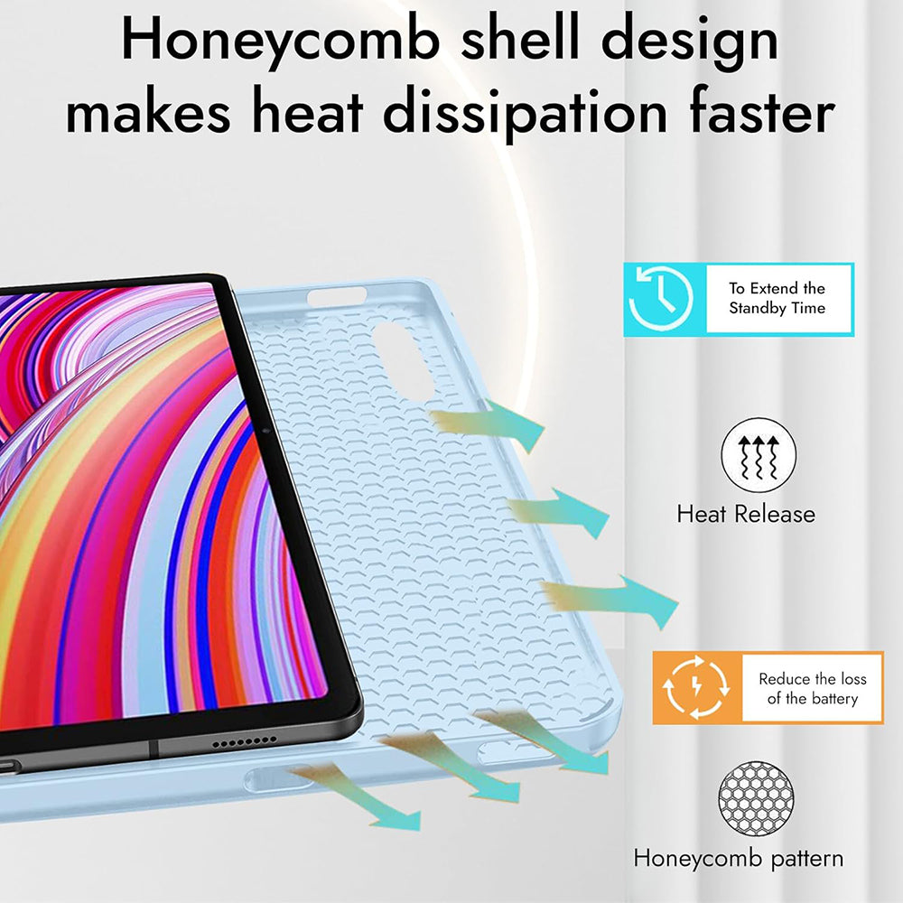 Futrola za Xiaomi Redmi Pad Pro / Pad / Pad Pro 5G, Techsuit, Flex Trifold, Tamnoplava
