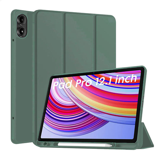 Futrola za Xiaomi Redmi Pad Pro / Pad / Pad Pro 5G, Techsuit, Flex Trifold, Zelena