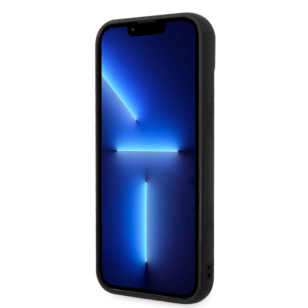 Futrola za Apple iPhone 14 Plus, Karl Lagerfeld, Quilted Puffy Metal Logo, Crna