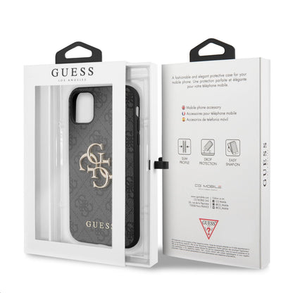 Futrola za Apple iPhone 11, Guess, 4G Metal Logo, Siva