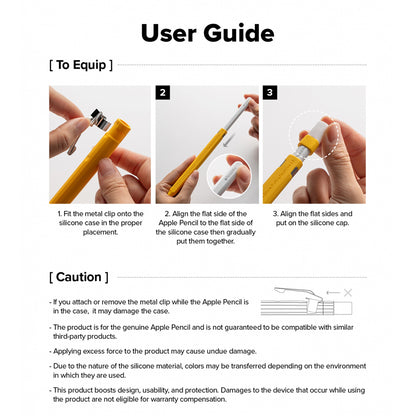 Futrola Ringke Drafting za Apple Pencil Pro / Pencil (Generacija 2), Bijela
