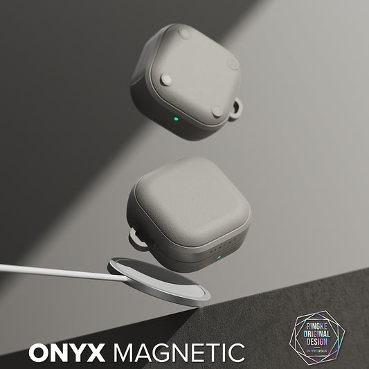 Futrola Ringke Onyx Magnetic za Samsung Galaxy Buds4 Pro, Siva