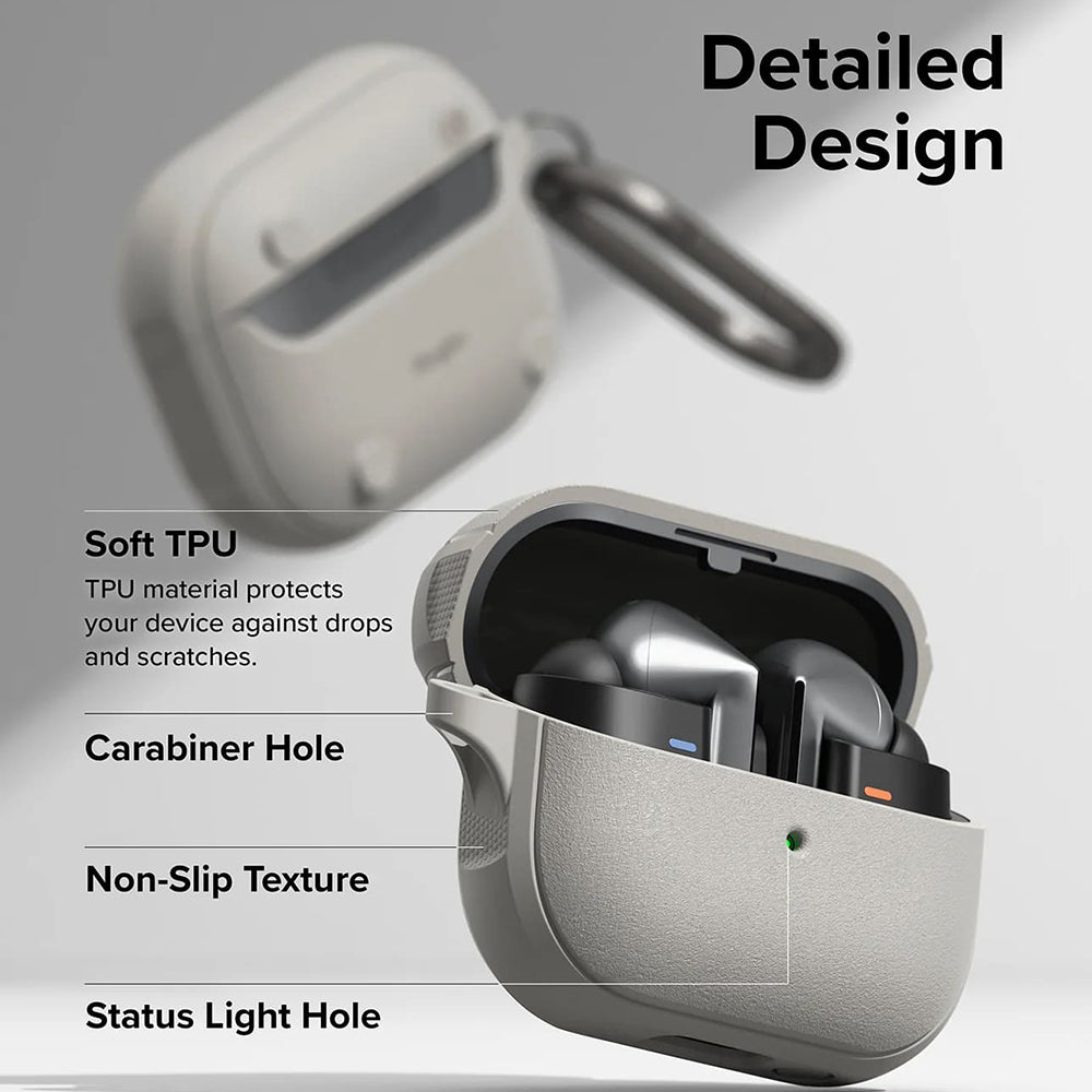 Ringke Onyx Magnetic futrola za Samsung Galaxy Buds3 FE / Buds3 Pro / Buds3, Siva