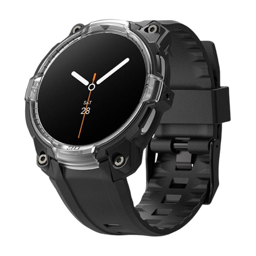 Futrola Ringke Rugged Gear za Samsung Galaxy Watch8 44mm, Crno Prozirna