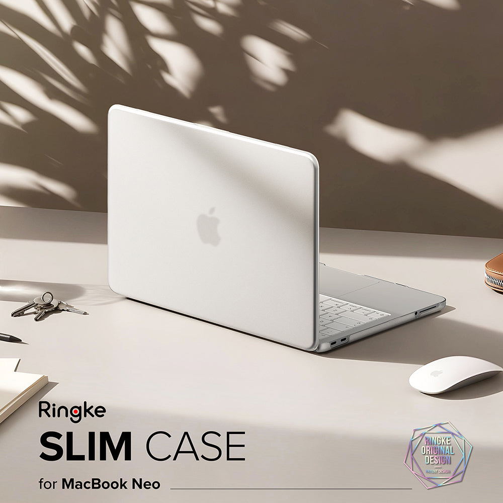 Ringke Slim maska za Apple MacBook Neo 13 inča, mat prozirna.