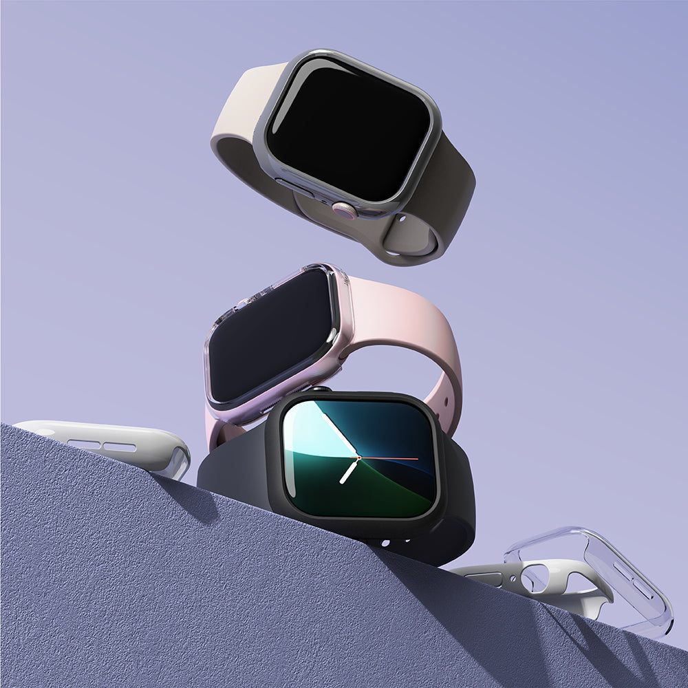 Ringke Slim kućište za Apple Watch Series 10 / 11 46mm, Set 2 komada, Crna Mat / Prozirna