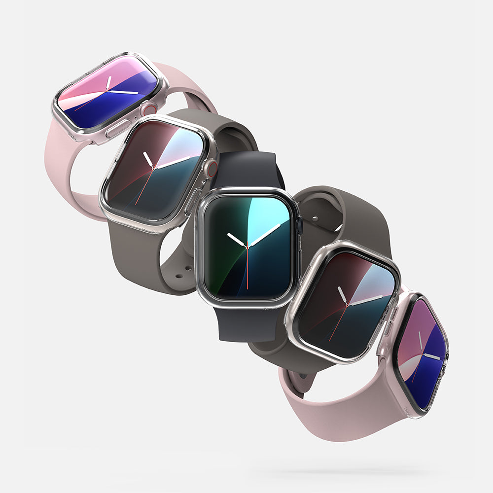 Ringke Slim kućište za Apple Watch Series 10 / 11 46mm, Set 2 komada, Crna Mat / Prozirna