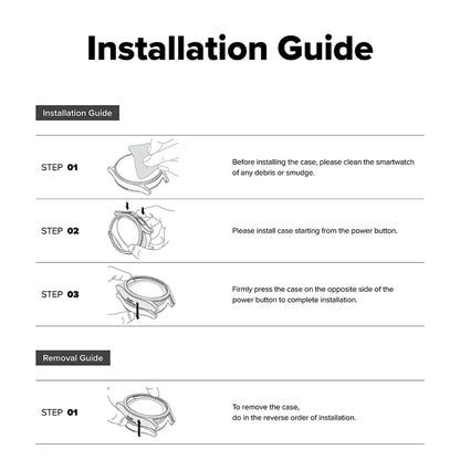 Futrola Ringke Slim za Samsung Galaxy Watch8 40mm, Set 2 komada, Prozirna