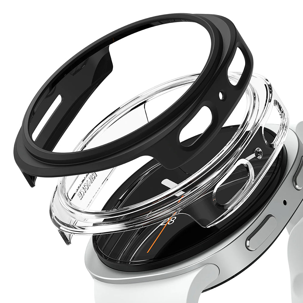Ringke Slim maska za Samsung Galaxy Watch8 44mm, Set 2 komada, Crna Mat