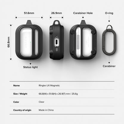 Ringke UX futrola za Apple AirPods Pro 3, Prozirna