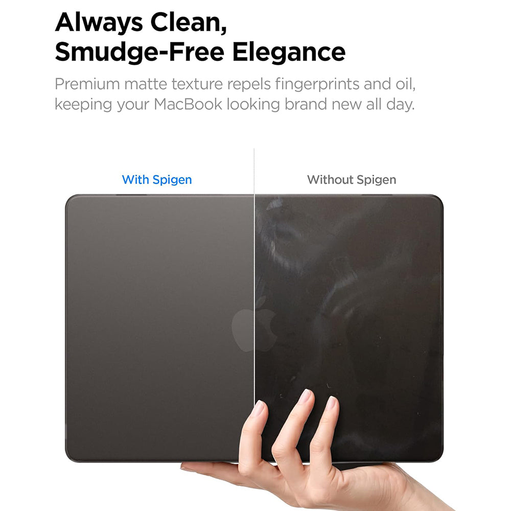 Spigen Airskin futrola za Apple MacBook Air 13 inča (2026) / (2025) / (2024) / (2022), Crna Satinirana ACS11531