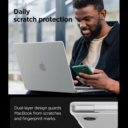 Spigen Airskin kućište za Apple MacBook Pro 16 inča (2026) / (2024) / (2023) / (2021), Prozirna Satenska ACS11526