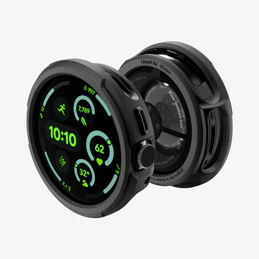 Spigen Liquid Air maska za Google Pixel Watch 4 45mm, Crna Mat ACS11222