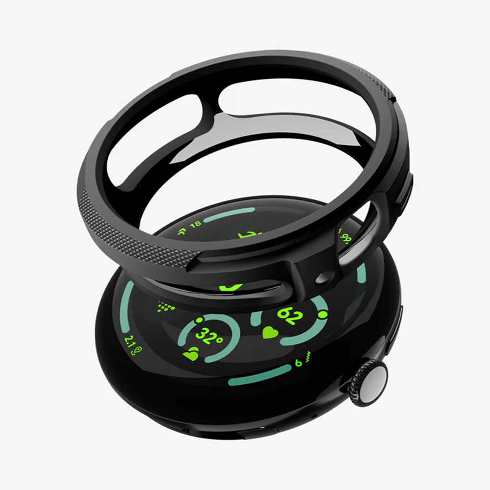 Spigen Liquid Air maska za Google Pixel Watch 4 45mm, Crna Mat ACS11222