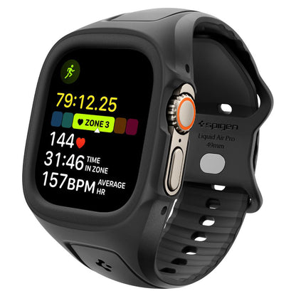Spigen Liquid Air Pro maska za Apple Watch Ultra Series, Crna ACS05463