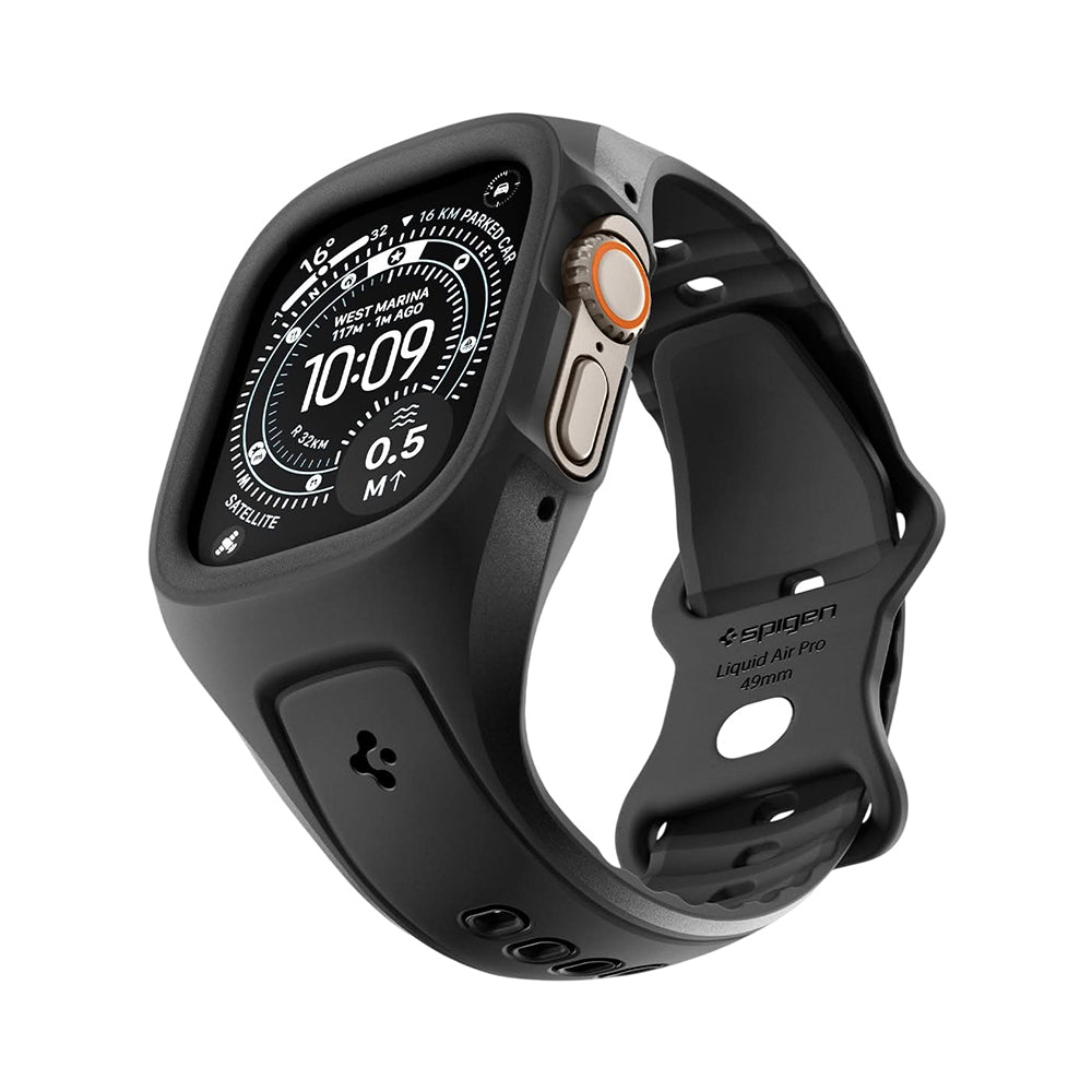 Spigen Liquid Air Pro maska za Apple Watch Ultra Series, Crna ACS05463