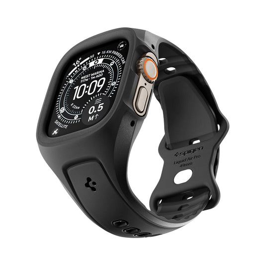 Spigen Liquid Air Pro maska za Apple Watch Ultra Series, Crna ACS05463
