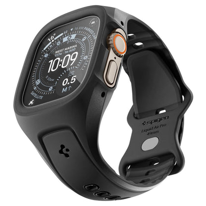 Spigen Liquid Air Pro s zaštitnikom zaslona za Apple Watch Ultra Series, Crna Mat ACS11416