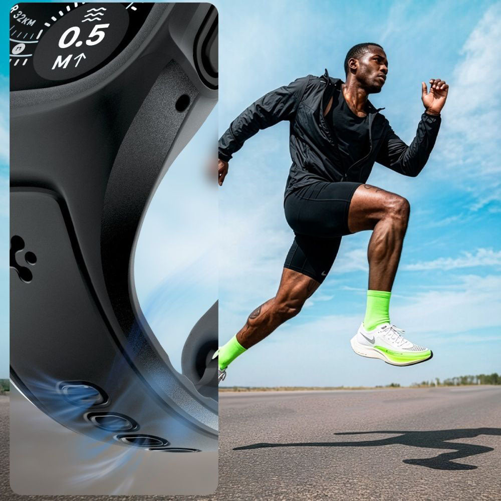 Spigen Liquid Air Pro s zaštitnikom zaslona za Apple Watch Ultra Series, Crna Mat ACS11416