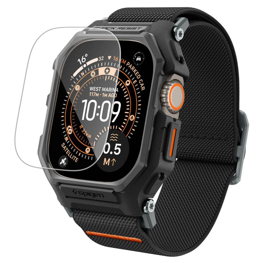 Spigen Lite Fit Pro futrola s zaštitnikom ekrana za Apple Watch Ultra Series, Crna Mat ACS11415