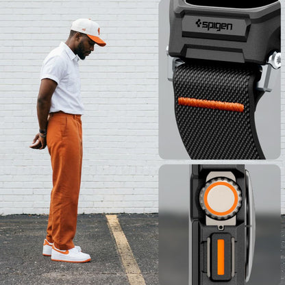 Spigen Lite Fit Pro futrola s zaštitnikom ekrana za Apple Watch Ultra Series, Crna Mat ACS11415