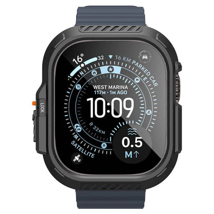 Maska Spigen Lock Fit sa zaštitom za zaslon za Apple Watch Ultra Series, crna ACS12054