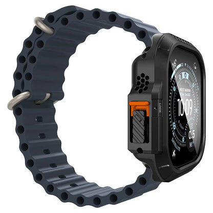 Maska Spigen Lock Fit sa zaštitom za zaslon za Apple Watch Ultra Series, crna ACS12054