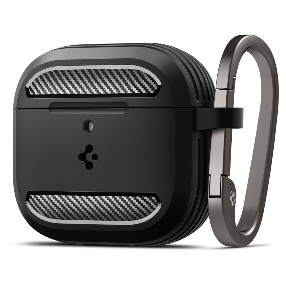 Futrola Spigen Rugged Armor za Apple AirPods 4, Mat Crna