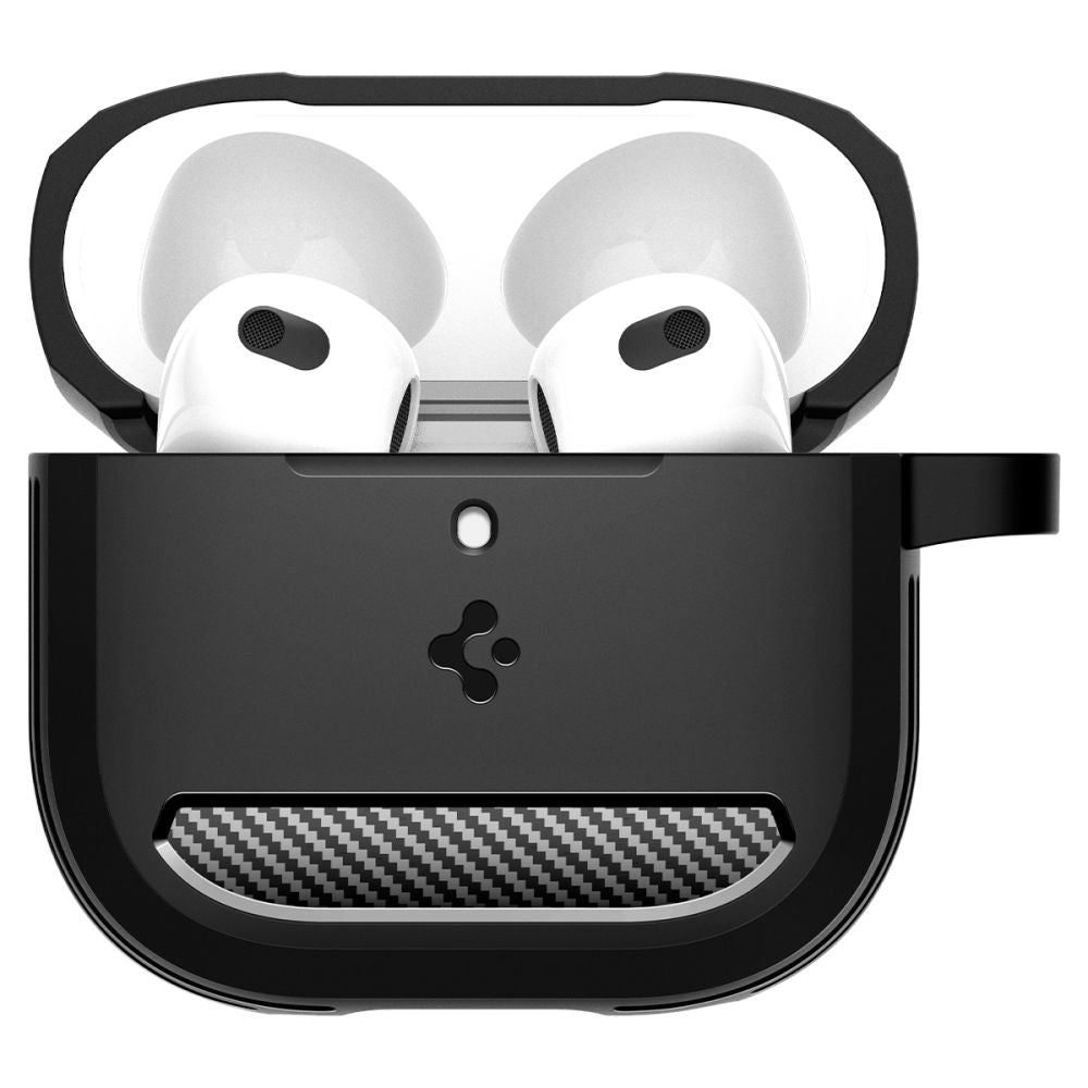 Futrola Spigen Rugged Armor za Apple AirPods 4, Mat Crna