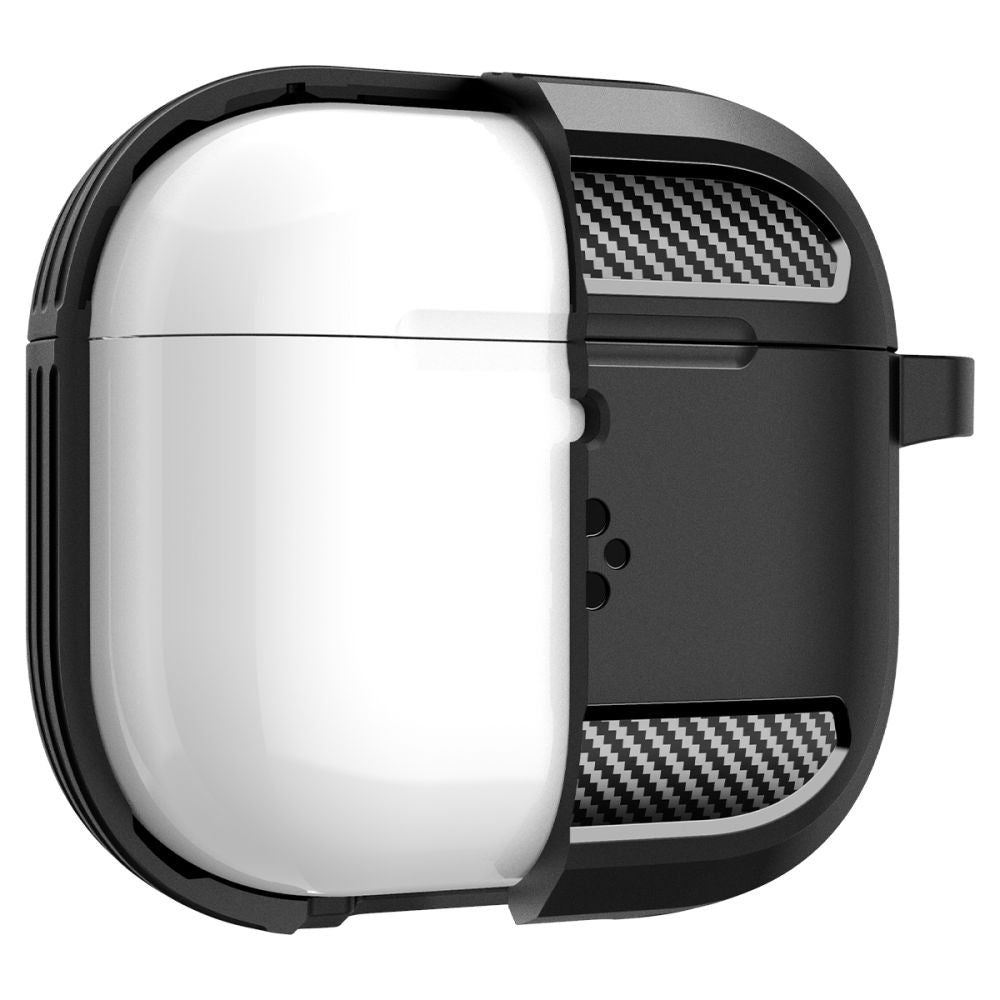 Futrola Spigen Rugged Armor za Apple AirPods 4, Mat Crna
