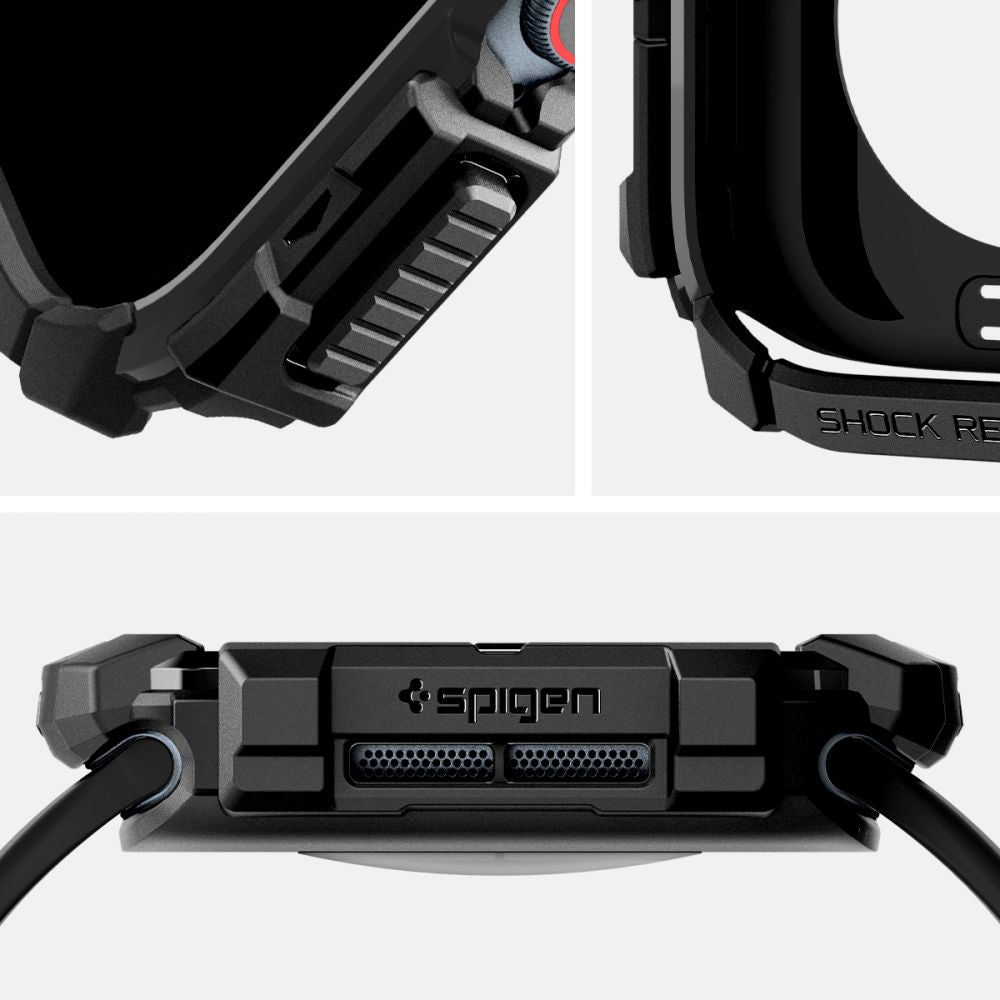 Spigen Rugged Armor futrola za Apple Watch Series 10 / 11 42mm, Crna ACS08585