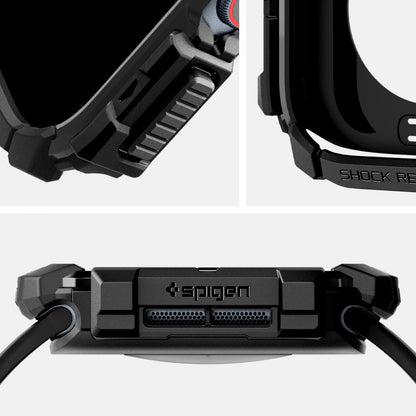 Spigen Rugged Armor futrola za Apple Watch Series 10 / 11 42mm, Crna ACS08585