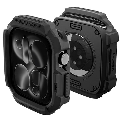 Spigen Rugged Armor kućište za Apple Watch Series 12 46mm, Mat Crna ACS11886