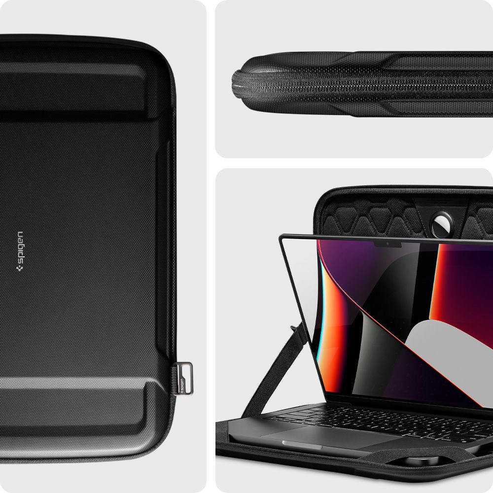 Spigen Rugged Armor torbica za laptop 13inch - 14inch, Crna AFA04270