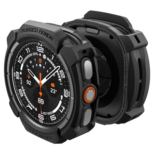 Spigen Rugged Armor maska za Samsung Galaxy Watch Ultra2, Crna Mat ACS11611