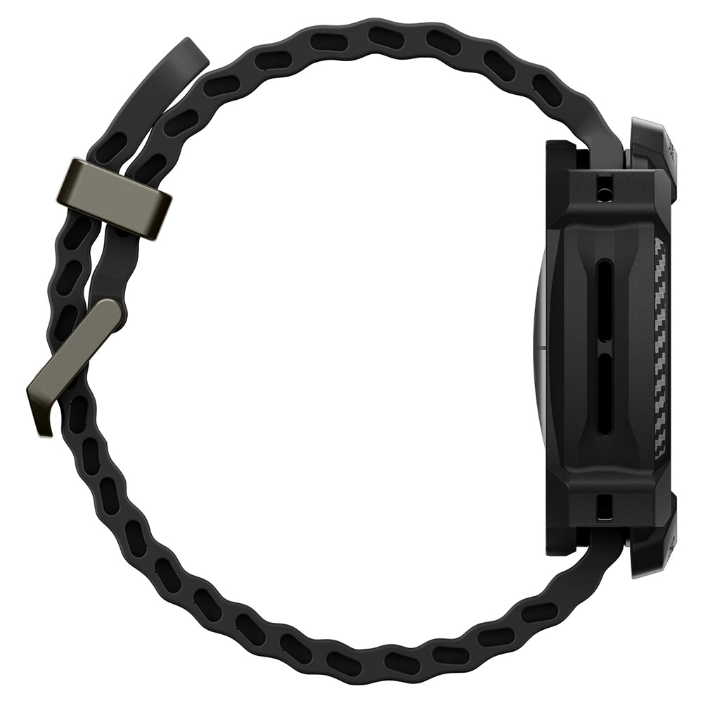 Spigen Rugged Armor maska za Samsung Galaxy Watch Ultra2, Crna Mat ACS11611