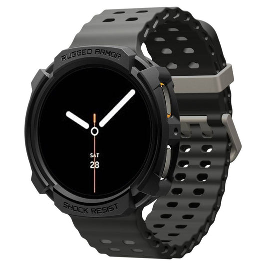 Spigen Rugged Armor maska za Samsung Galaxy Watch8 44mm, Crna Mat ACS10006