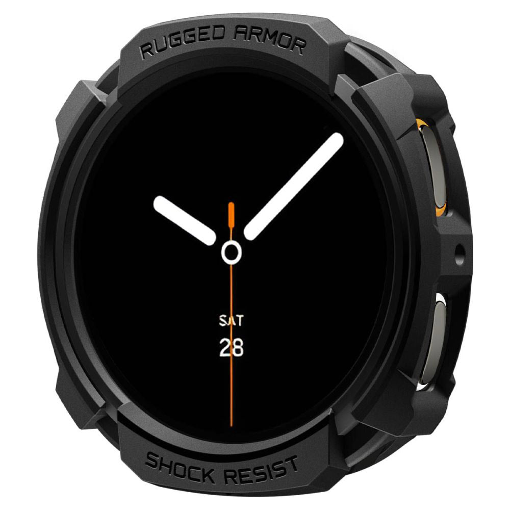 Spigen Rugged Armor maska za Samsung Galaxy Watch8 44mm, Crna Mat ACS10006