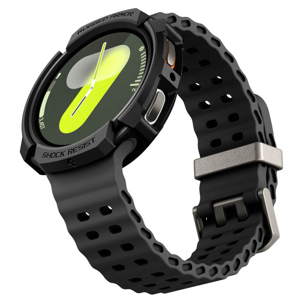 Spigen Rugged Armor maska za Samsung Galaxy Watch8 44mm, Crna Mat ACS10006