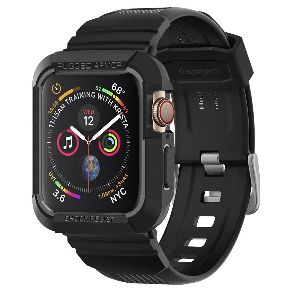 Spigen Rugged Armor Pro kućište za Apple Watch 44mm Series, Crna 062CS25324