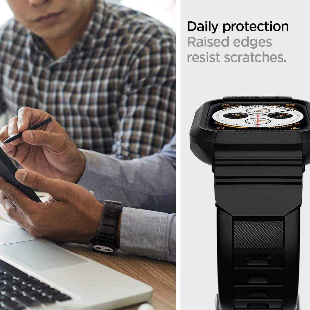 Spigen Rugged Armor Pro kućište za Apple Watch 44mm Series, Crna 062CS25324