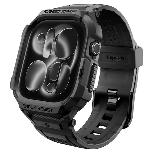 Spigen Rugged Armor Pro kućište za Apple Watch Series 12 46mm, Crna Mat ACS11894