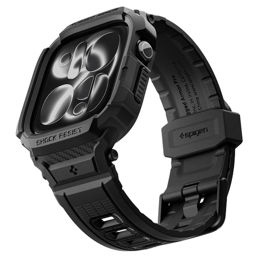 Spigen Rugged Armor Pro kućište za Apple Watch Series 12 46mm, Crna Mat ACS11894
