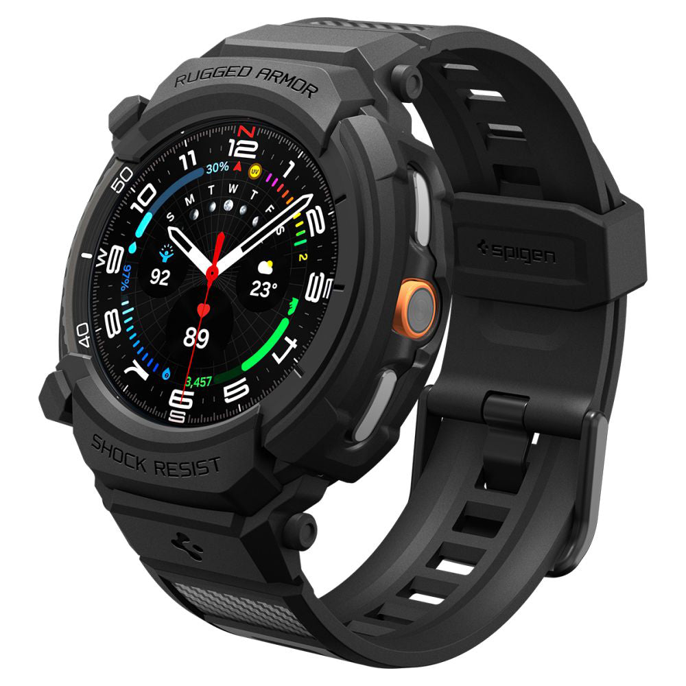 Futrola Spigen Rugged Armor Pro za Samsung Galaxy Watch8 Classic, Mat Crna ACS10013