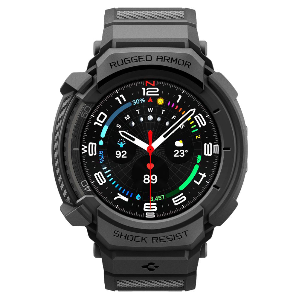 Futrola Spigen Rugged Armor Pro za Samsung Galaxy Watch8 Classic, Mat Crna ACS10013