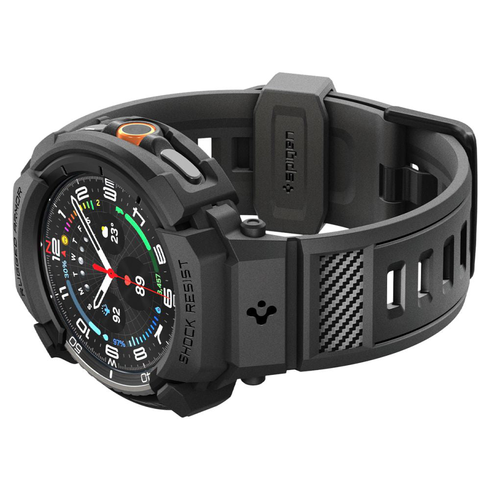 Futrola Spigen Rugged Armor Pro za Samsung Galaxy Watch8 Classic, Mat Crna ACS10013