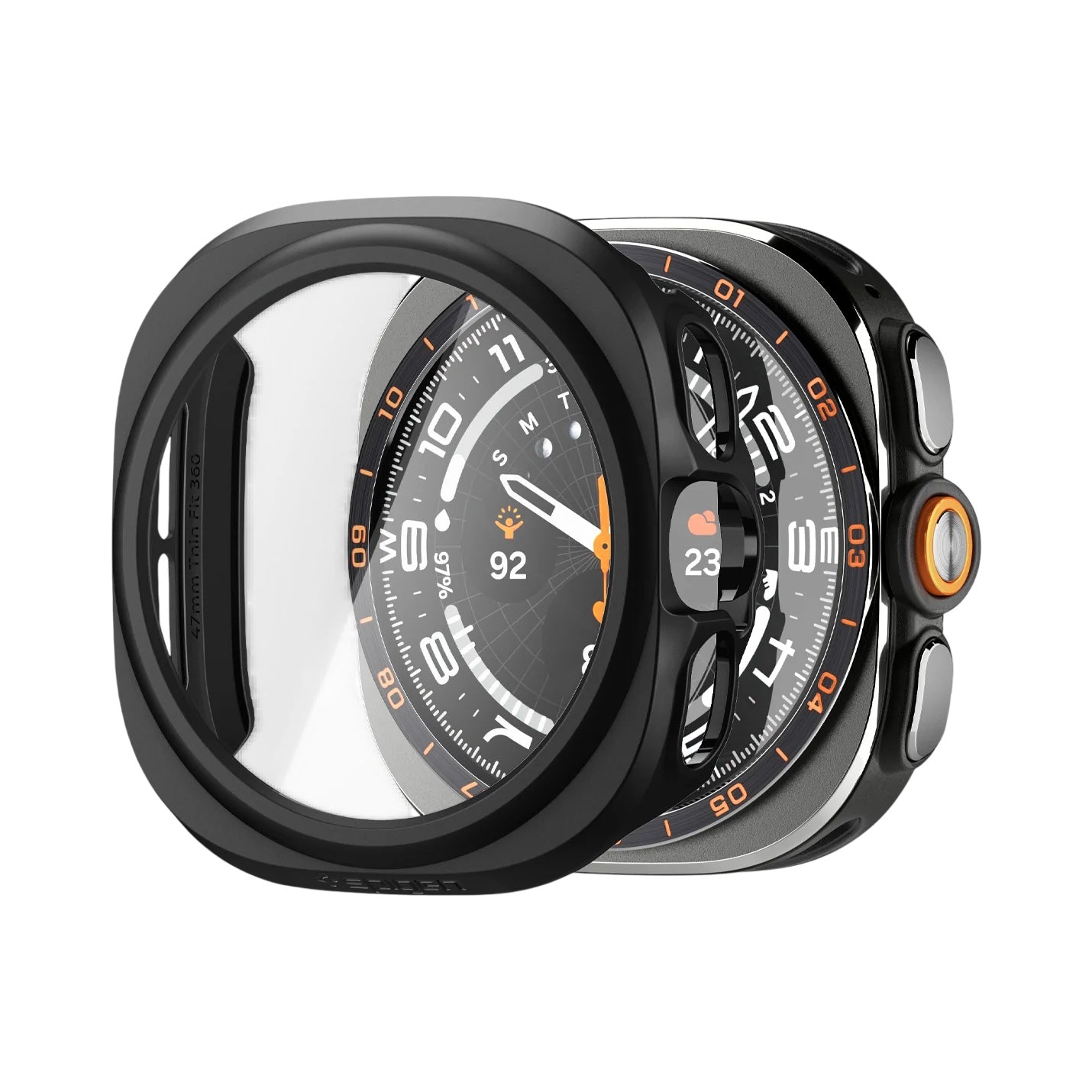Spigen Thin Fit 360 kućište za Samsung Galaxy Watch Ultra2, Crna ACS11609