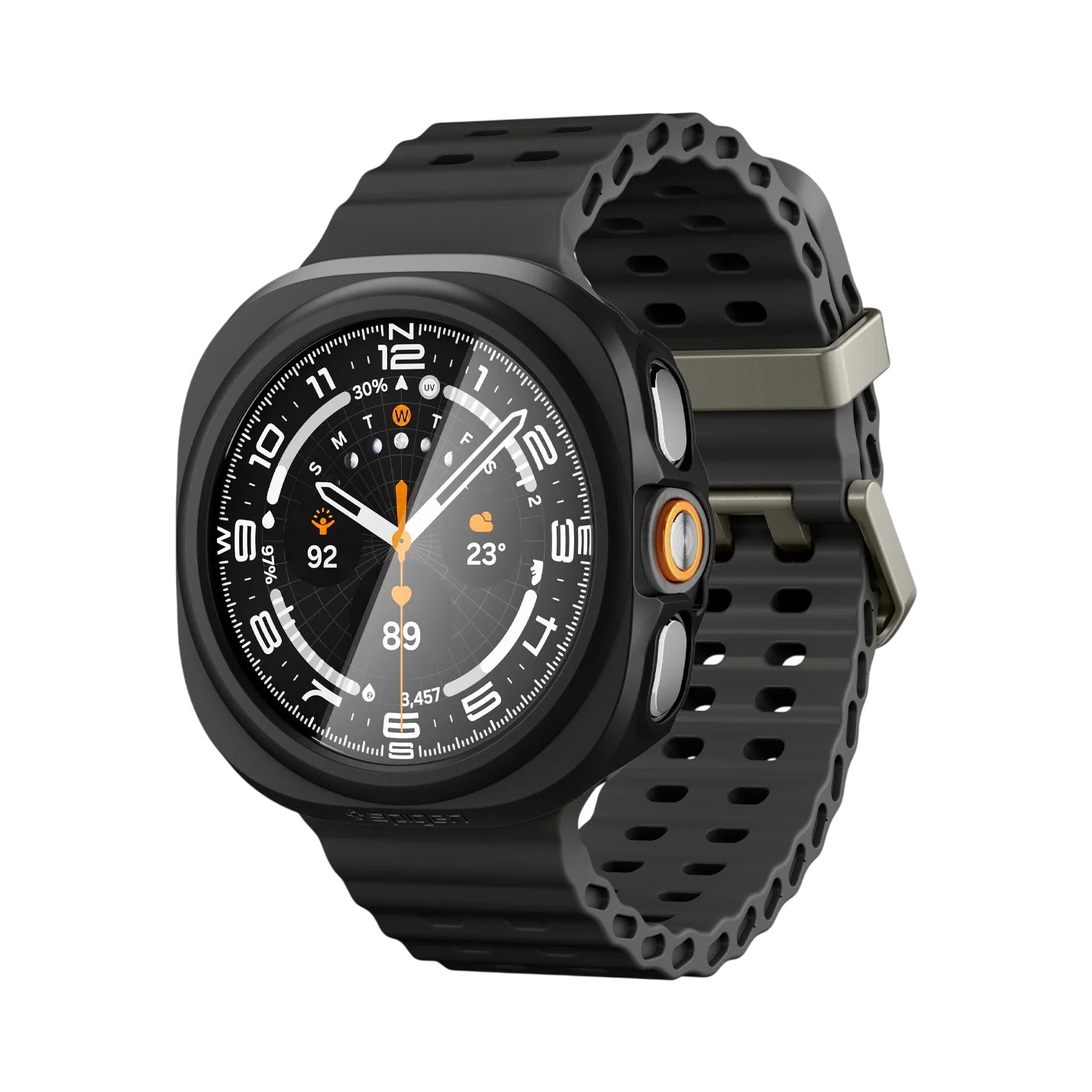 Spigen Thin Fit 360 kućište za Samsung Galaxy Watch Ultra2, Crna ACS11609
