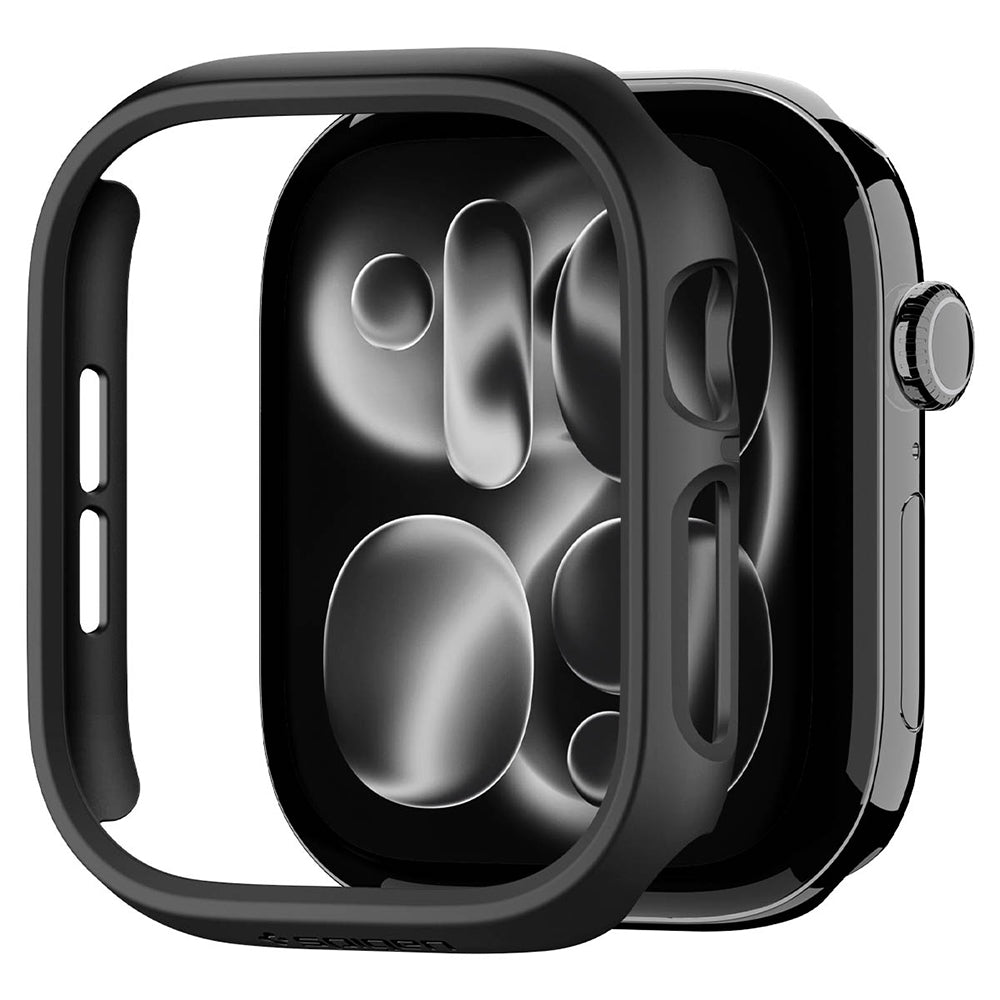 Spigen Thin Fit kućište za Apple Watch 12 42mm, Crna ACS11880